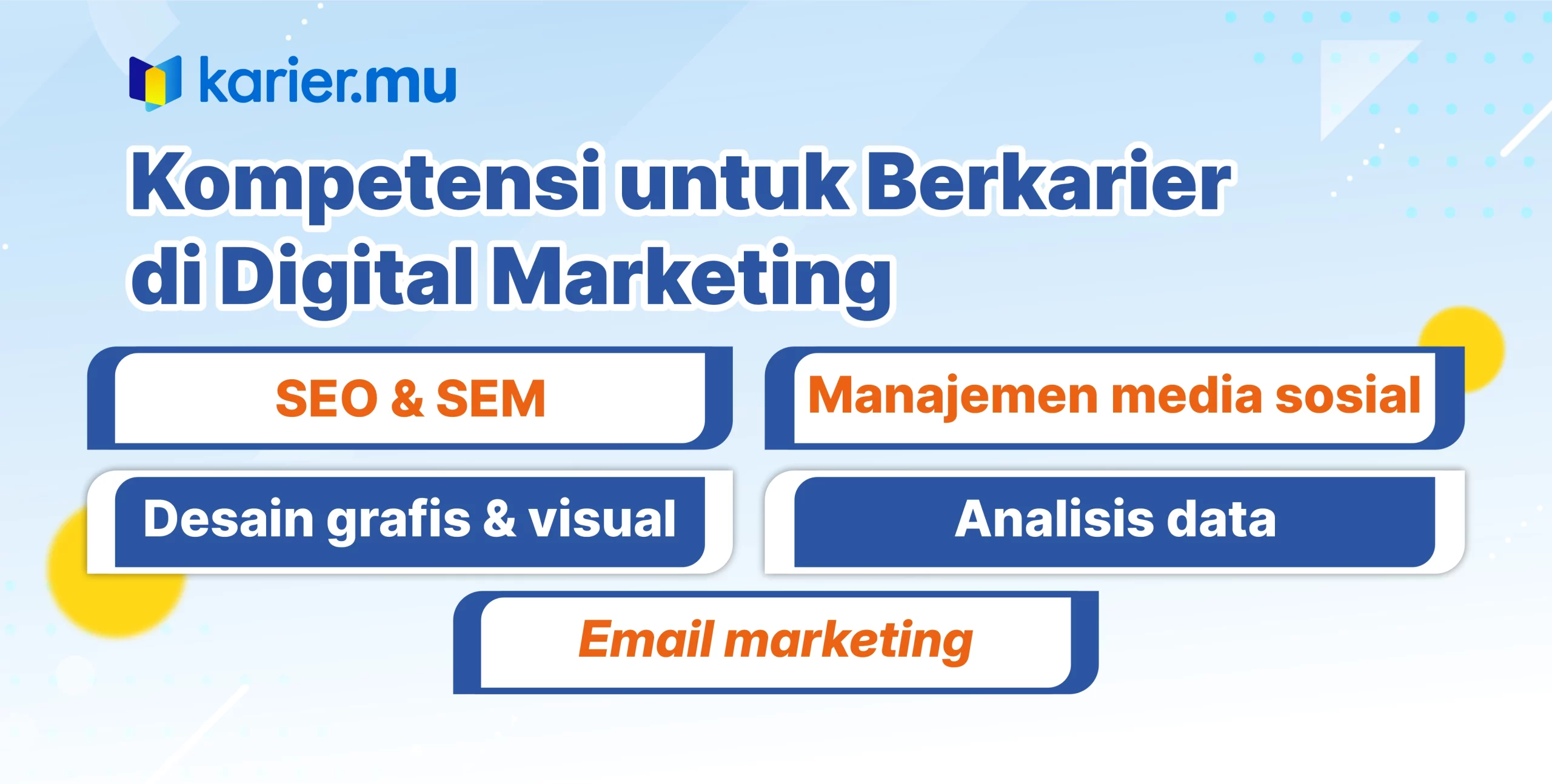 Kompetisi untuk belajar di digital marketing