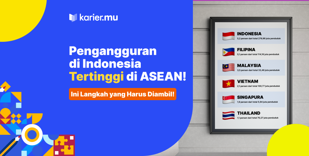 pengangguran di indonesia tertinggi di asean